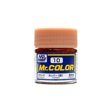 Mr Hobby (Gunze) C010 Mr Color Metallic Copper Lacquer Paint 10ml